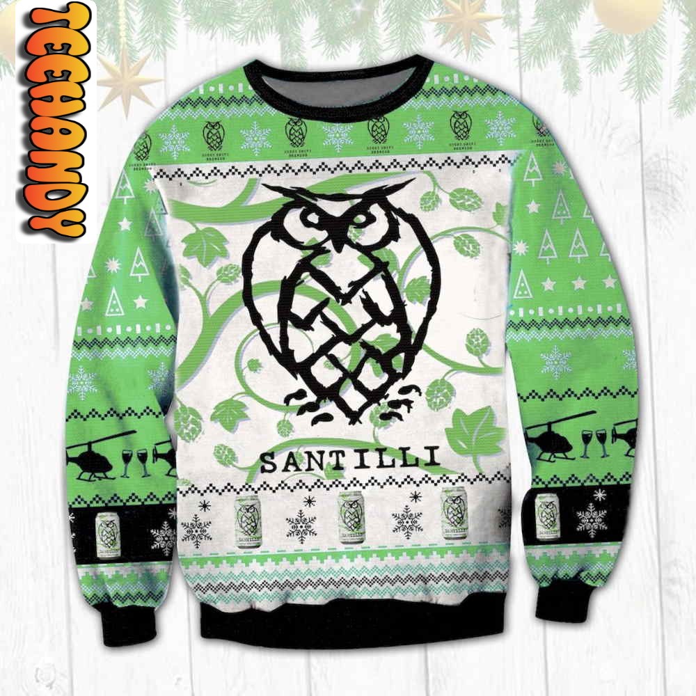 SantIlli Beer Ugly Christmas Sweater