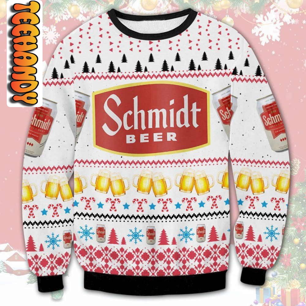 Schmidt Beer Ugly Christmas Sweater