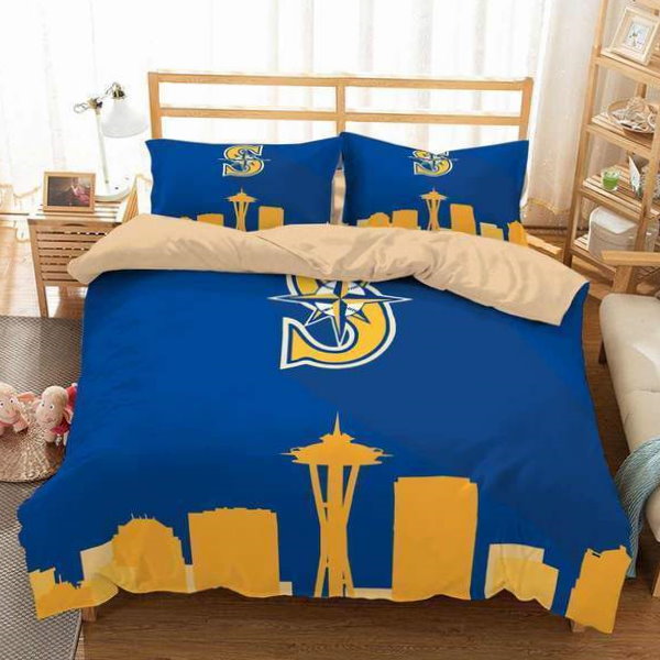 Seattle Mariners 3D Customized Duvet Cover Bedding Set