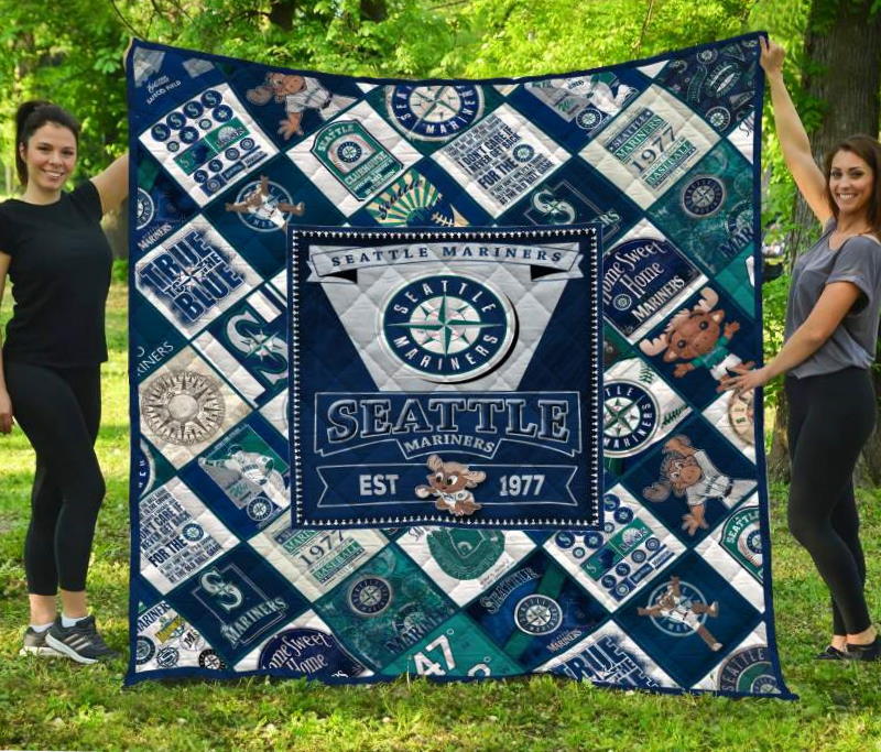 Seattle Mariners 3D Customized Quilt Blanket