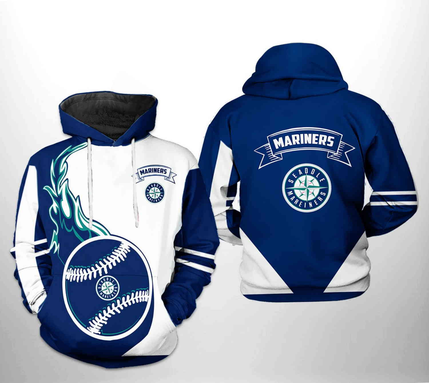 Seattle Mariners MLB Classic 3D Hoodie Zipper Hoodie