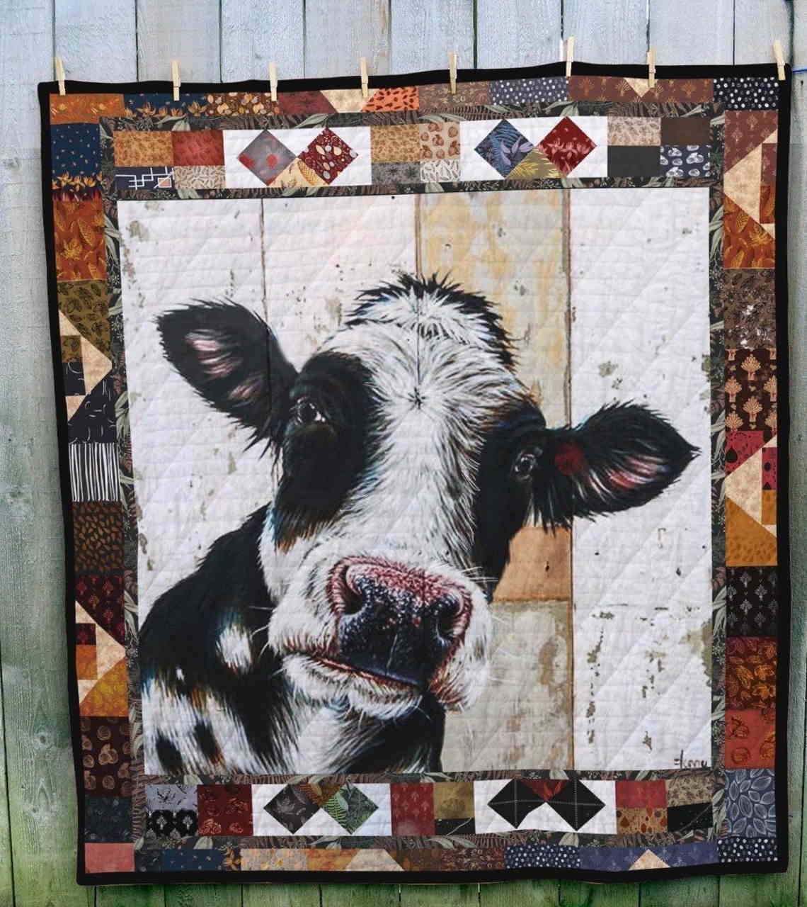 Silly Cow 3D Quilt Blanket