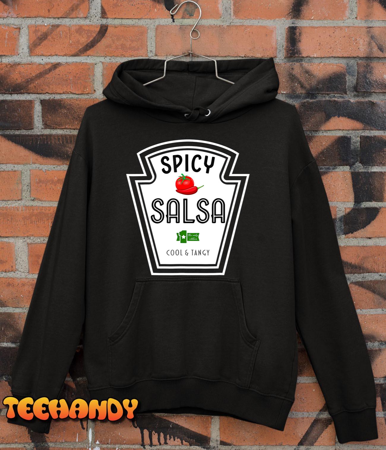 Spicy Salsa Funny Group Condiment Team Halloween Costume T-Shirt