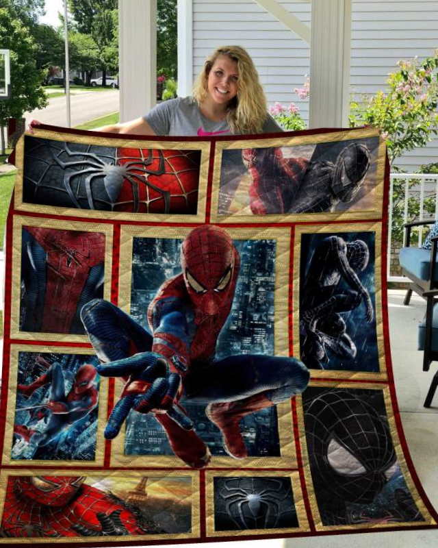 Spiderman 3D Quilt Blanket