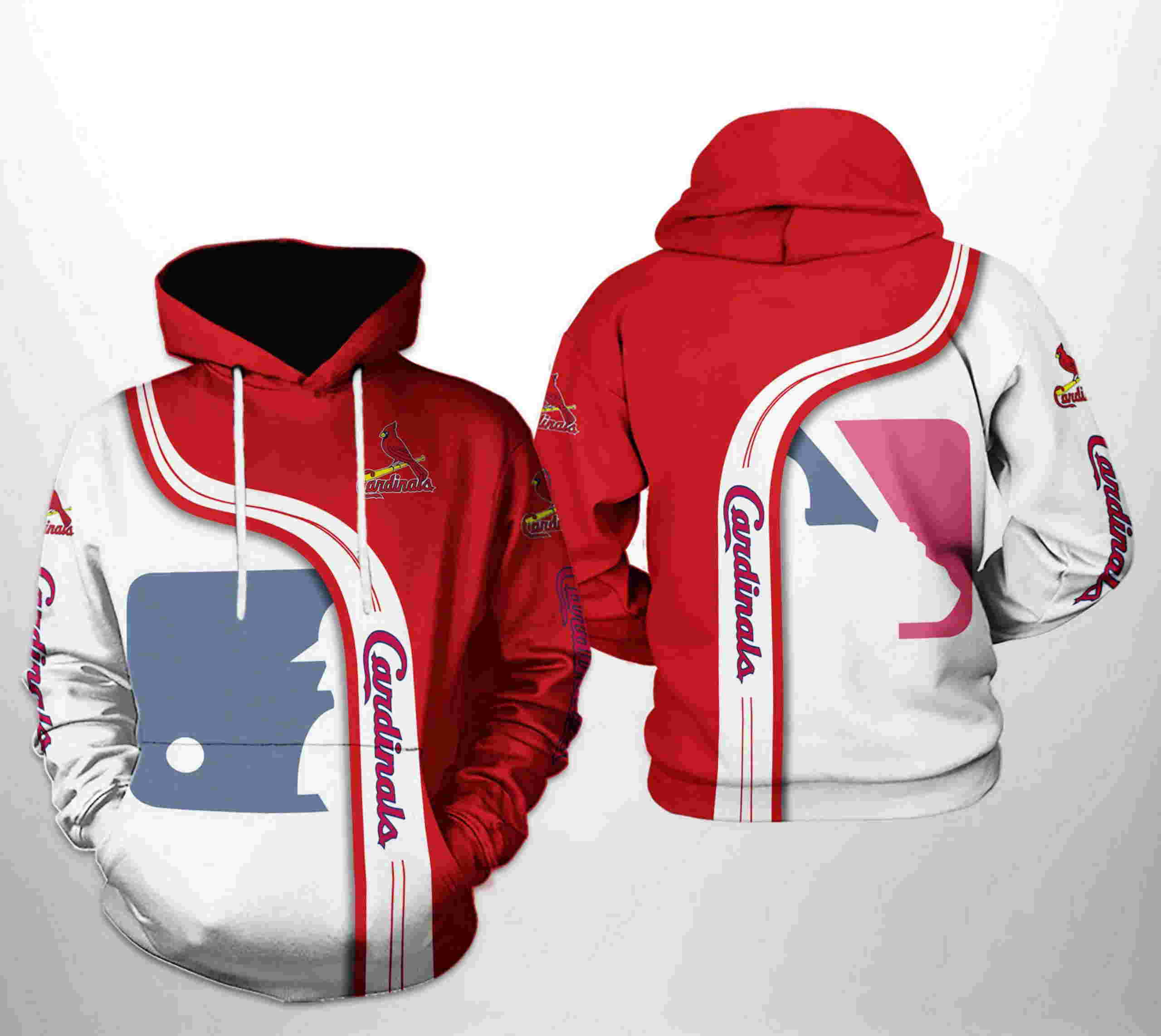 St. Louis Cardinals MLB Team 3D Hoodie Zipper Hoodie