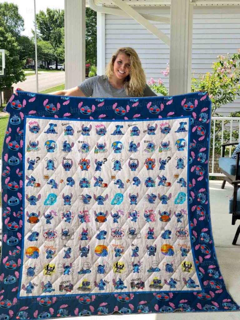 Stitch 3D All Over Print  Quilt Blanket