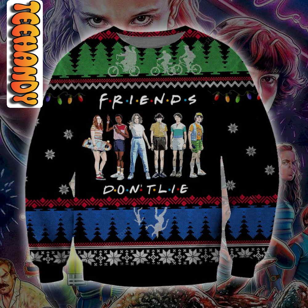 Stranger Things Friends Don’t Lie Ugly Sweater