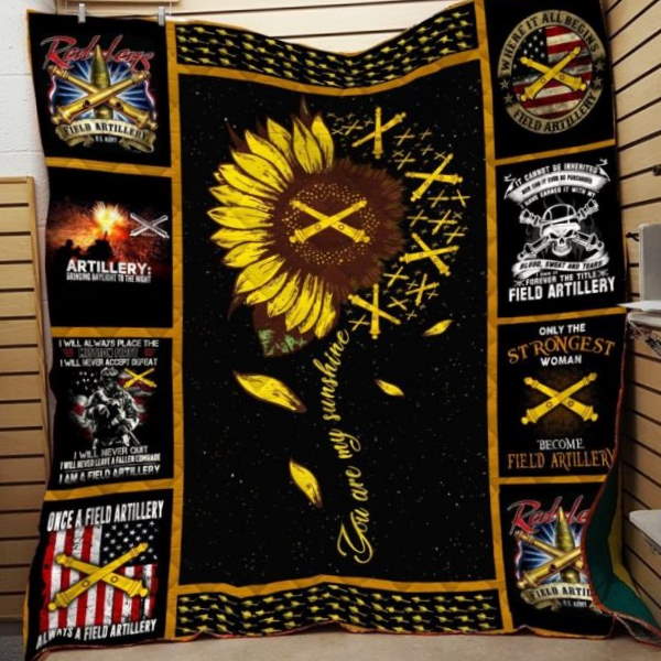 Sunflower Field Atillery 3D Quilt Blanket