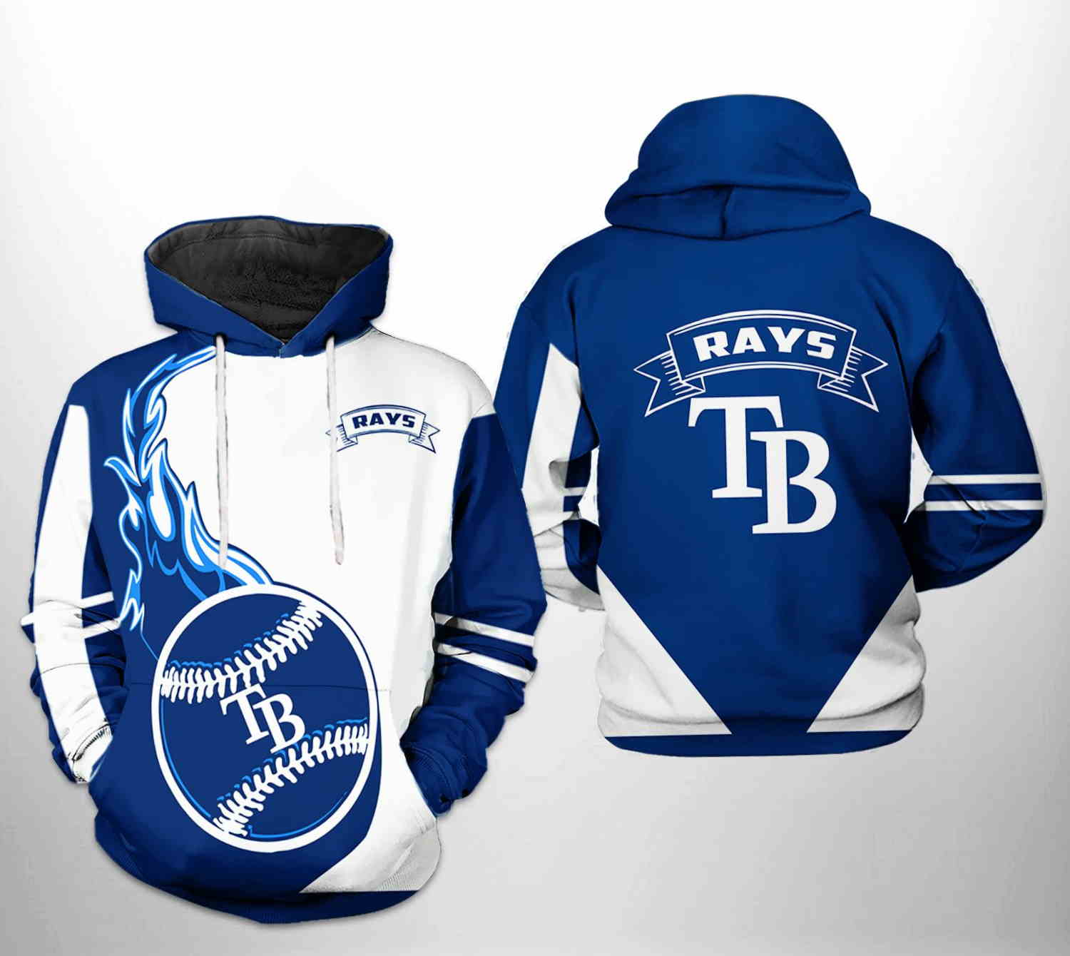 Tampa Bay Rays MLB Classic 3D Hoodie Zipper Hoodie