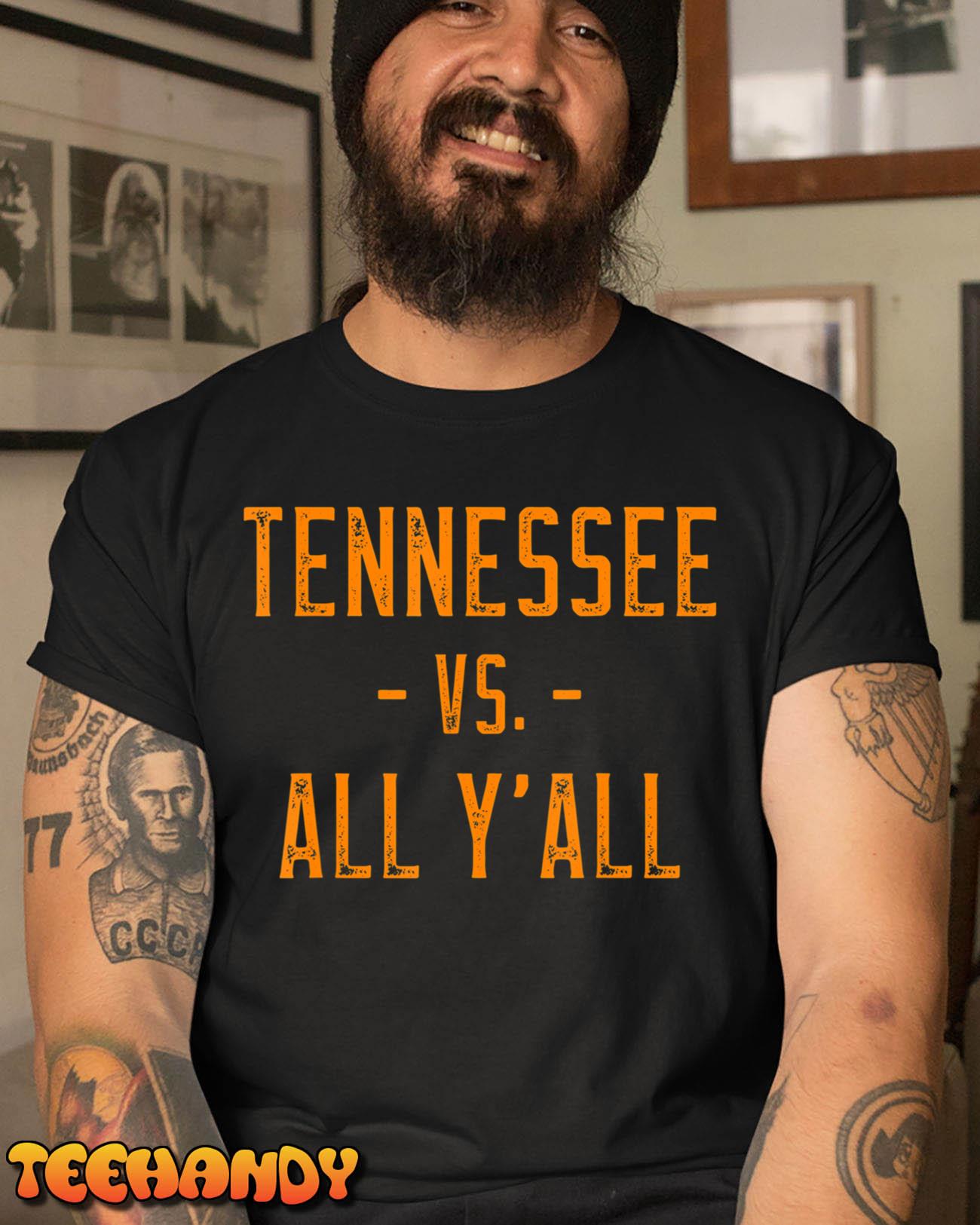 Tennessee Vs. All Y’all Sports Weathered Vintage Southern T-Shirt