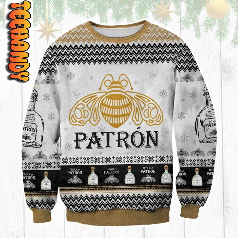 Tequila Patron Ugly Ugly Christmas Sweater