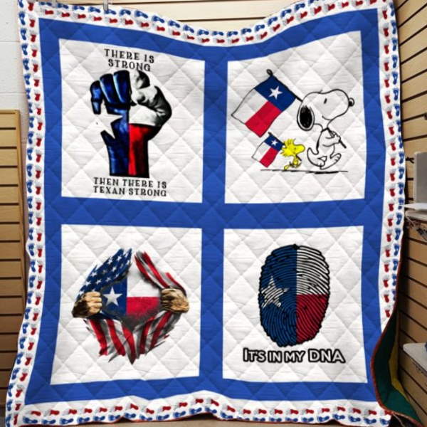 Texas American Flag 3D Quilt Blanket