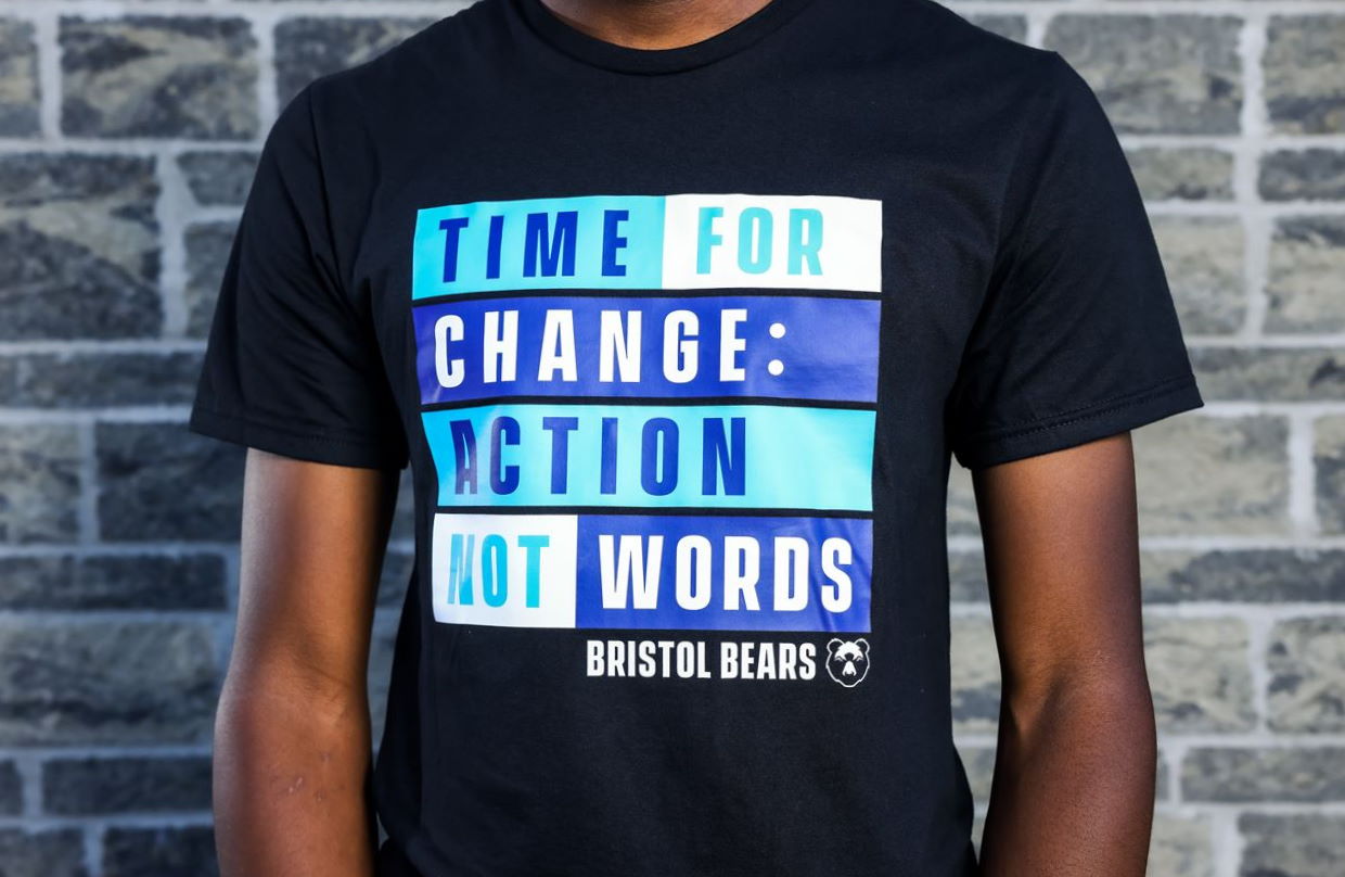 Time For Change Action Not Words Bristol Bears T Shirt