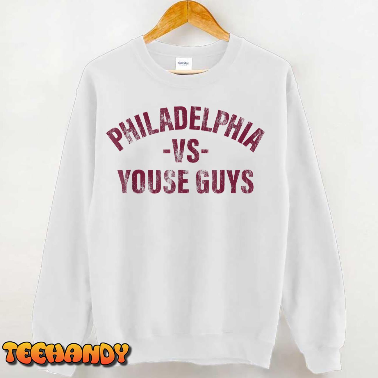 Vintage Philadelphia vs Youse Guys Funny Philly slang Retro T-Shirt