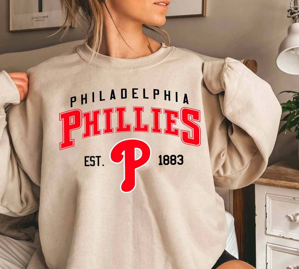 Vintage Phillies Baseball Style 90s Sweatshirt, Vintage Philadelphia Baseball Shirt