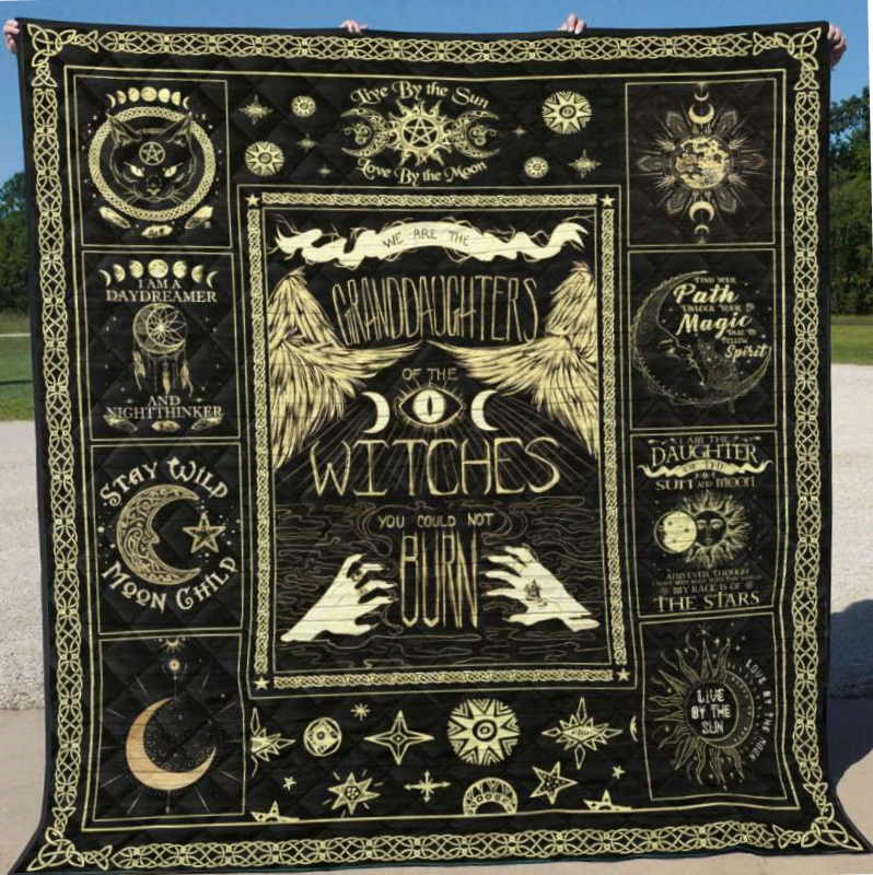 Wicca 3D Quilt Blanket