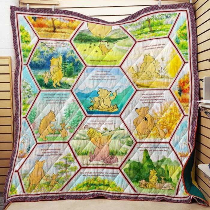 Winnie The Pooh 3D Quilt Blanket