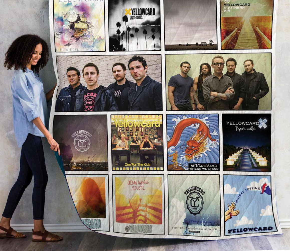 Yellowcard Albums 3D Quilt Blanket