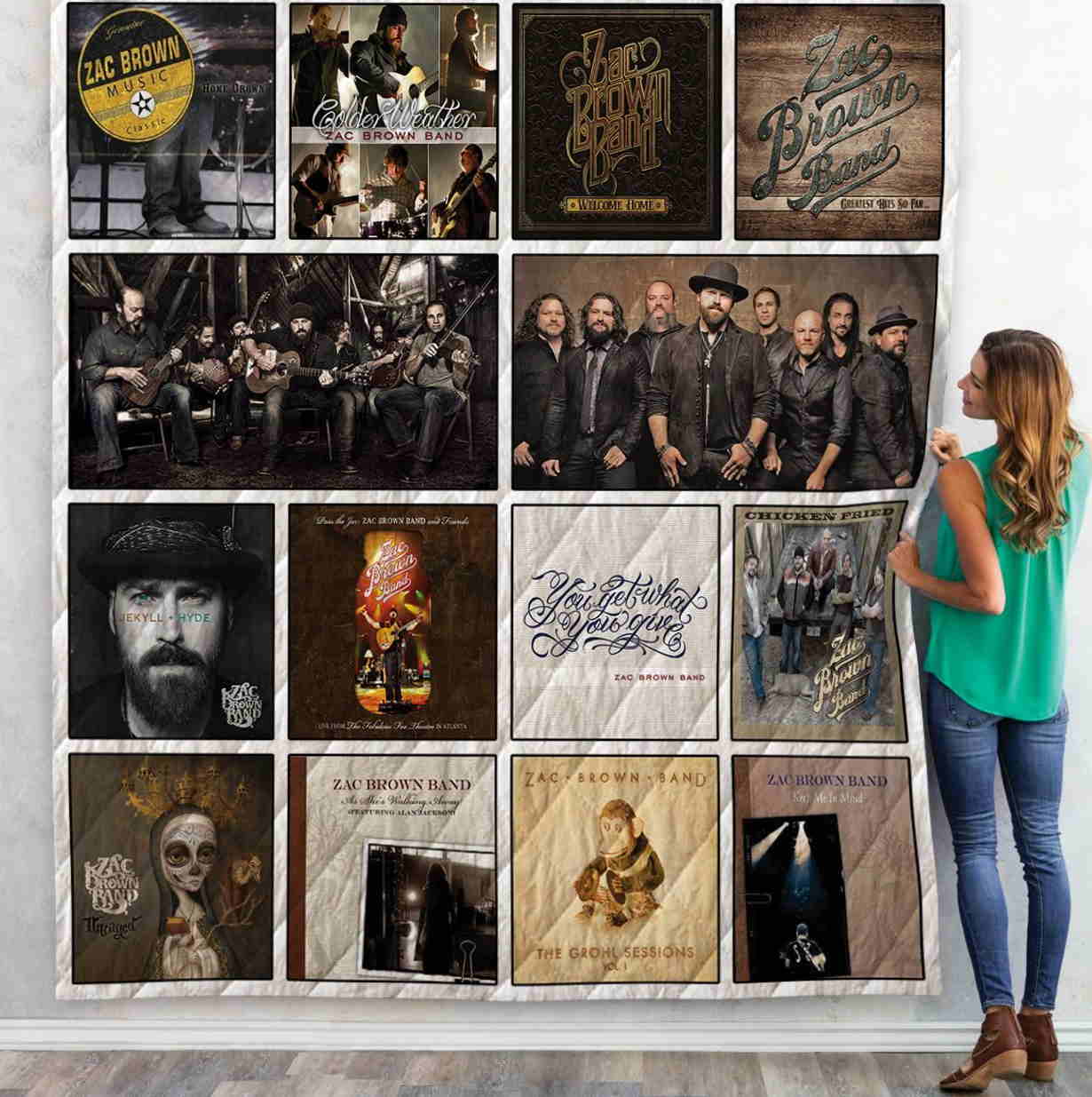 Zac Brown Band 3D Quilt Blanket