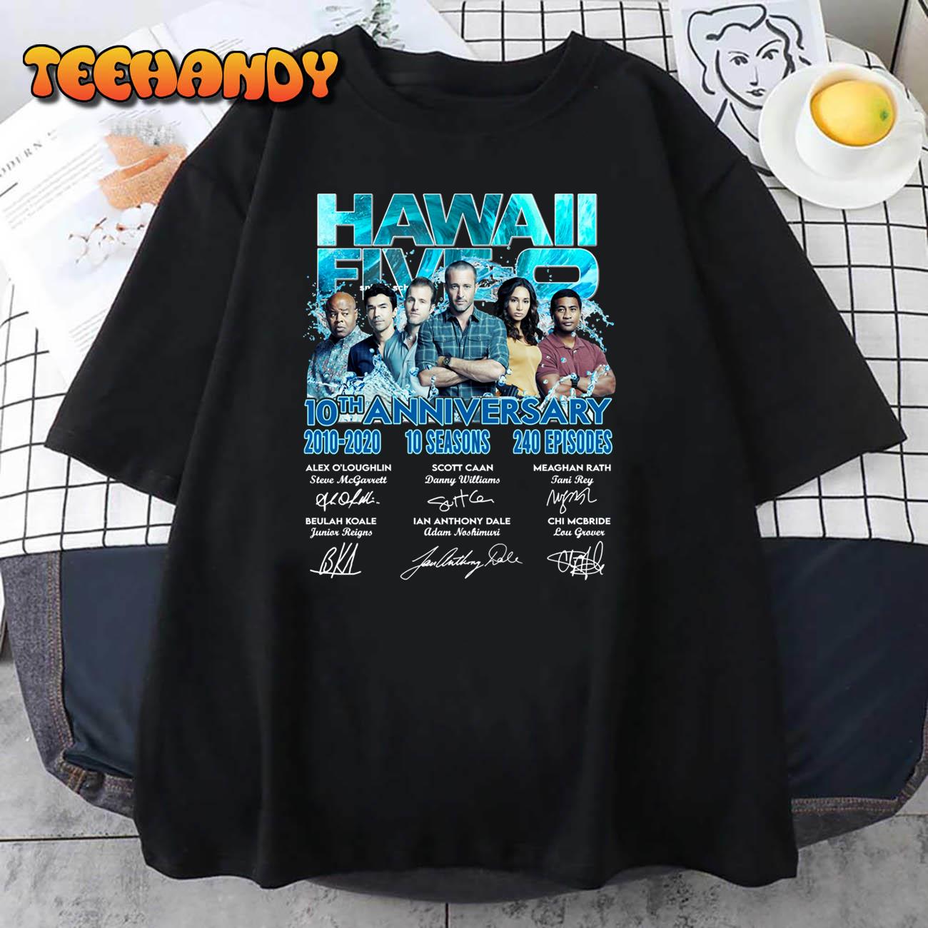 10th Anniversary Of Hawaii Five-0 Thank You For The Memories The Movie T Shirt