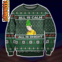 All is Calm All is Dwight Christmas Ugly Sweater