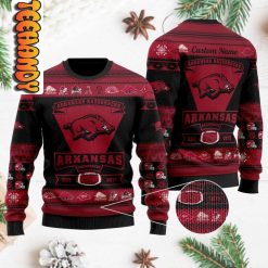 Arkansas Basketball Ugly Christmas Sweater