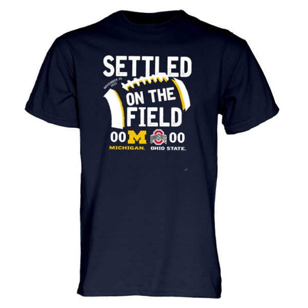 Blue84 University of Michigan Football Settled On The Field T Shirt