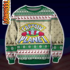 Captain Planet Vintage Christmas Ugly Sweater