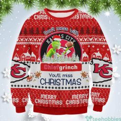 Don’t Mess Ith Kansas City Chief Grinch Christmas Gift Ugly Christmas Sweater