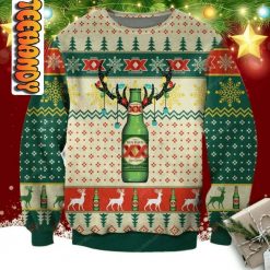 Dos Equis Beer Reindeer Ugly Christmas Sweater