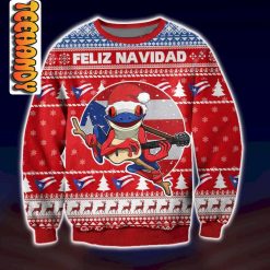 Feliz Navidad Frog Dance Ugly Sweater