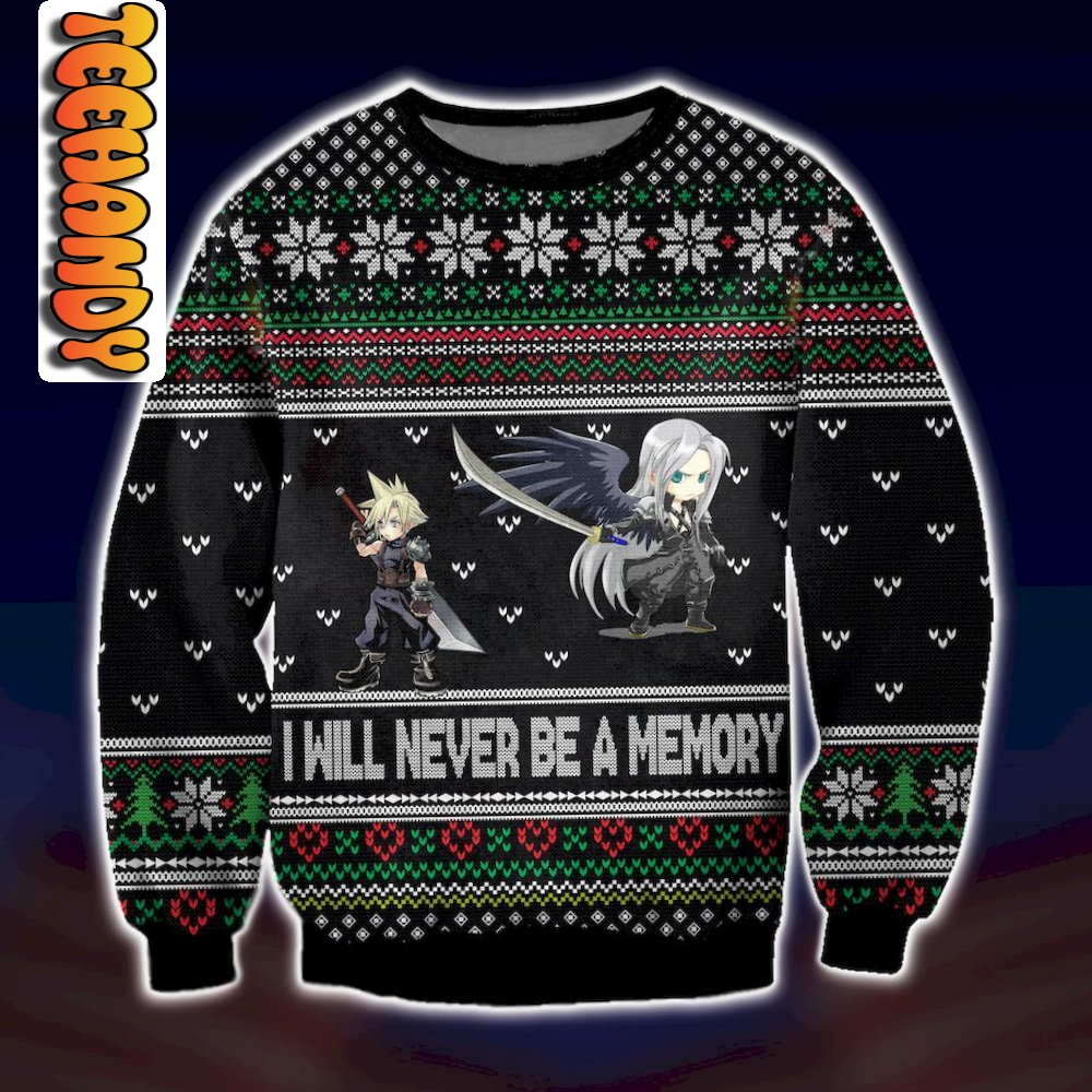 Final Fantasy I Will Never Be A Memory Christmas Ugly Sweater