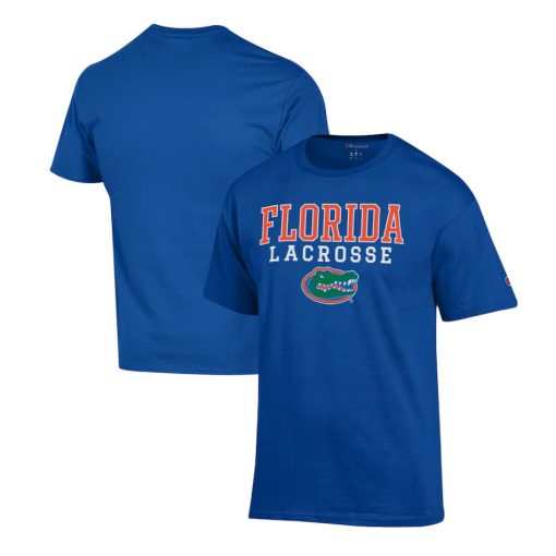 Florida Gators Baseball Champion Stack Logo Lacrosse Powerblend T-Shirt