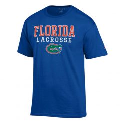 Florida Gators Baseball Champion Stack Logo Lacrosse Powerblend T-Shirt