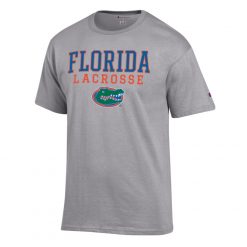 Florida Gators Baseball Champion Stack Logo Lacrosse Powerblend T Shirt 3