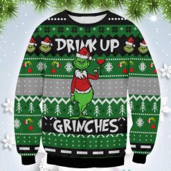 Funny Grinch Drink Up Grinch Christmas Gift Ugly Christmas Sweater