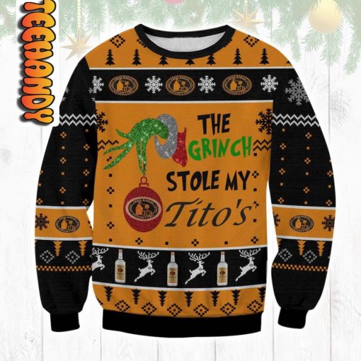 Grinch Stole Tito Ugly Christmas Sweater