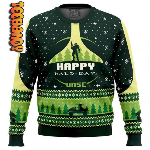 Happy Halo days Ugly Christmas Sweater