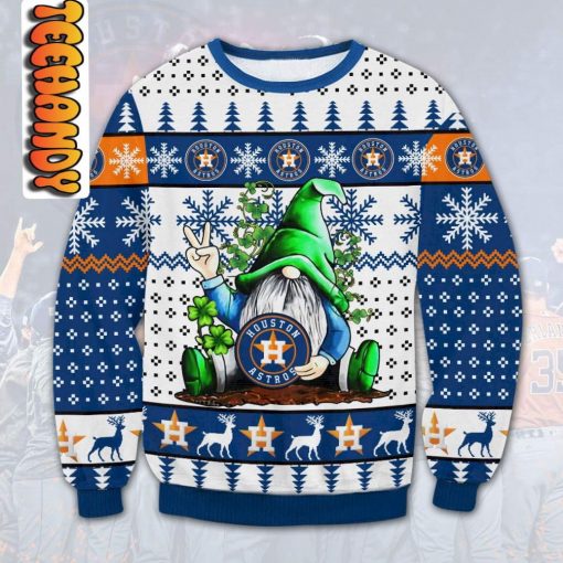 Houston Astros Gnome Ugly Christmas Sweater