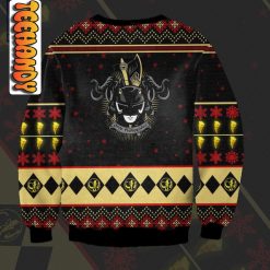 Megazord and Black Ranger Mighty Morphin Power Rangers Ugly Christmas Sweater