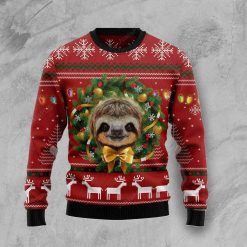 Merry Slothmas Ugly Christmas Sweater