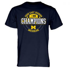 Michigan 2022 Big Ten East Division Champions Locker Room T Shirt