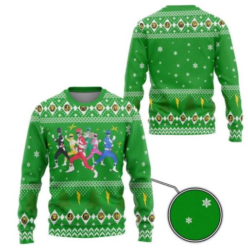 Mighty Morphin Power Rangers Christmas Ugly Sweater