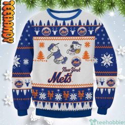 New York Mets Snoopy Christmas Gift Ugly Christmas Sweater