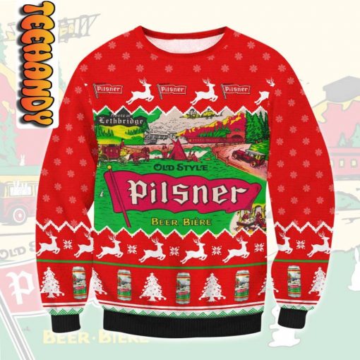 Old Style Pilsner Ugly Christmas Sweater