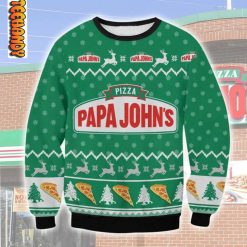 Papa John’s Christmas Pizza Ugly Christmas Sweater