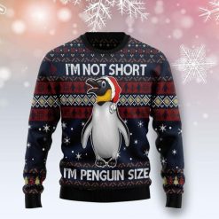 Patterns I_m Not Short I_m Penguin Size 3D Sweater