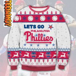 Pink Let’s Go Philadelphia Phillies Ugly Christmas Sweater