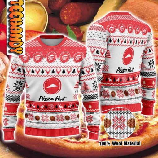 Pizza Hut Ugly Christmas Sweater