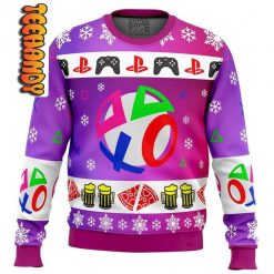 Playstation Neon Ugly Christmas Sweater